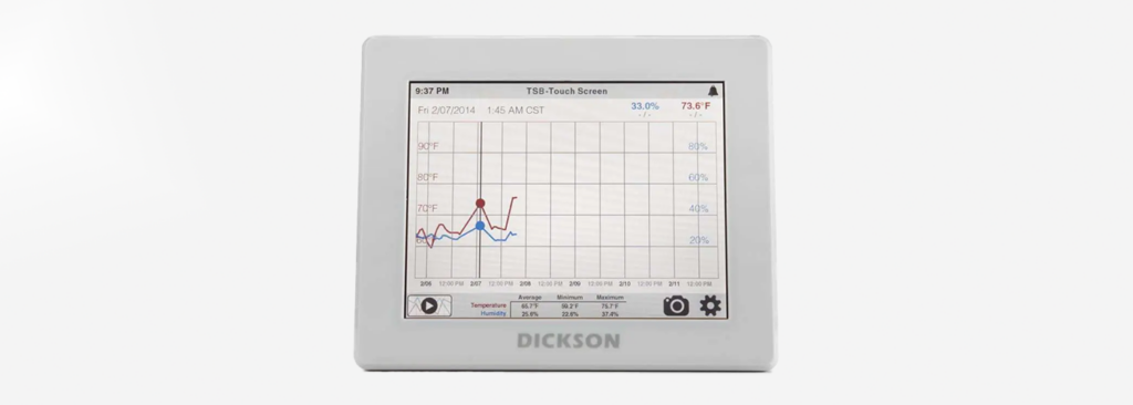 Web-Enabled Touchscreen Temperature Logging Tablet
