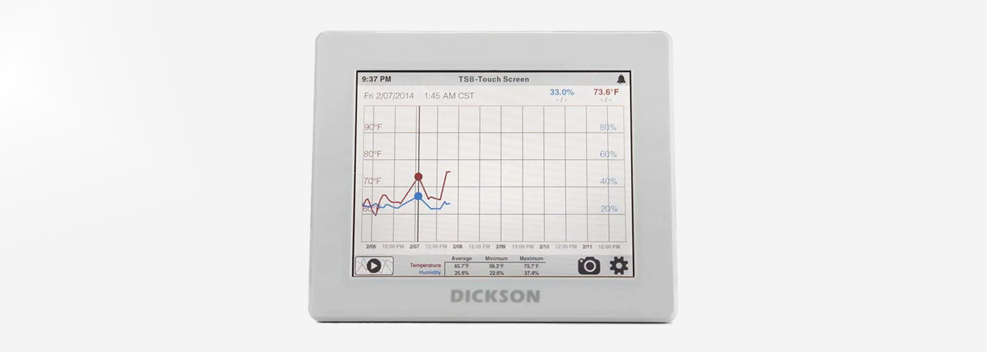 Web-Enabled Touchscreen Temperature Logging Tablet