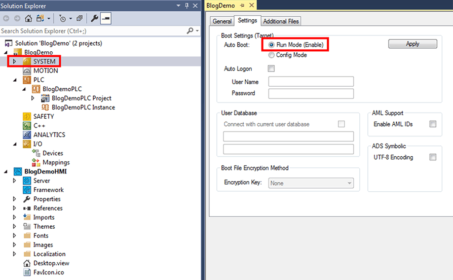 Beckhoff TwinCAT Solution Explorer Blog Demo