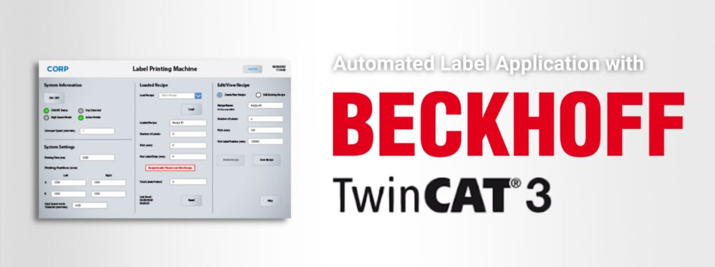 Automated Label Application with Beckhoff TwinCAT3