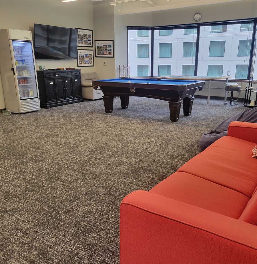 DMC Seattle office interior pool table
