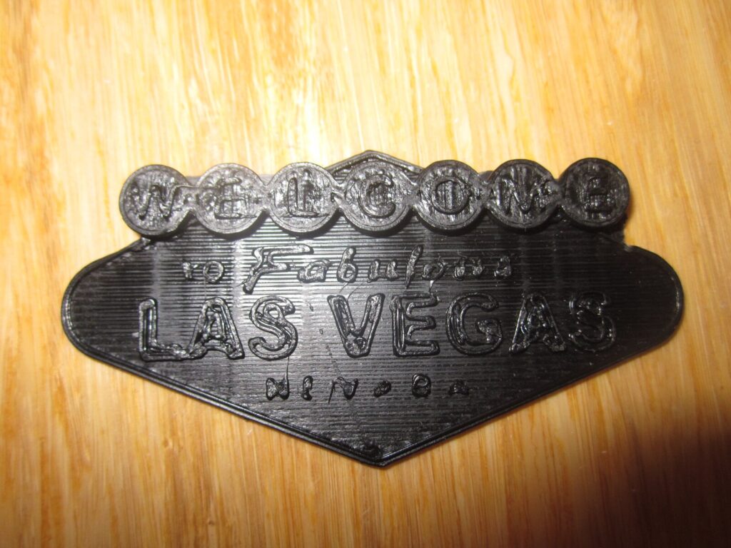 3d printed las vegas sign