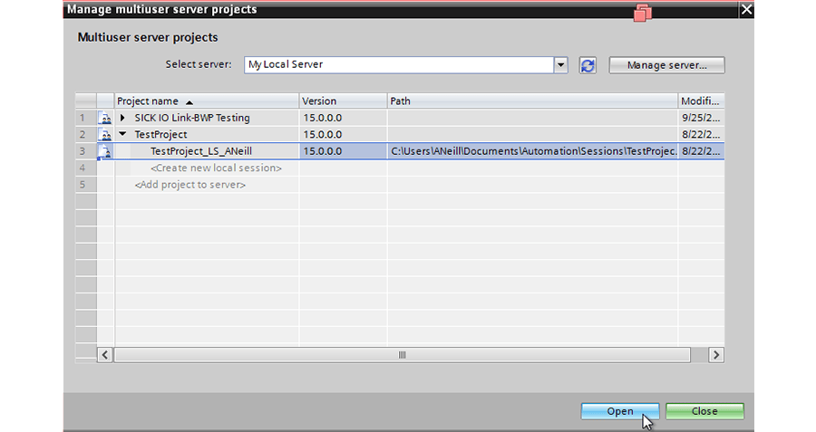 manage multiuser server projects 1