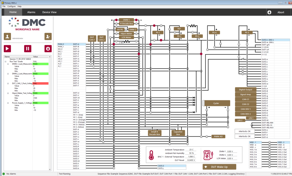 Battery Testing Software Hybrid Electric Vehicle Battery Test System | DMC, Inc.