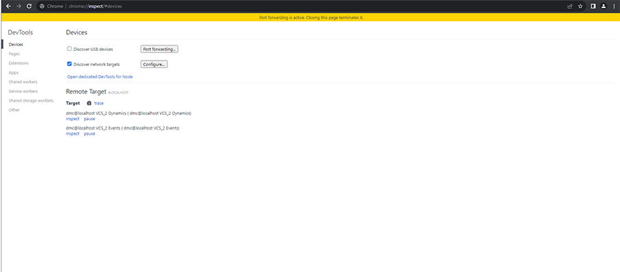 configure devices in google chrome