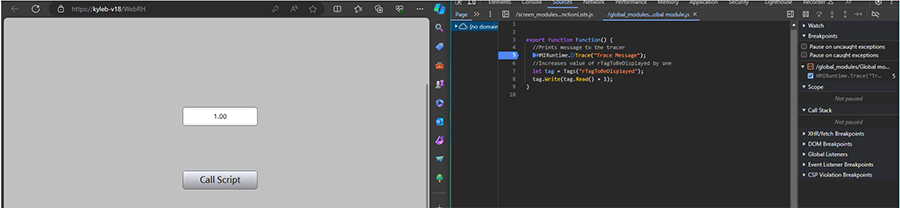 debugger tag value increase