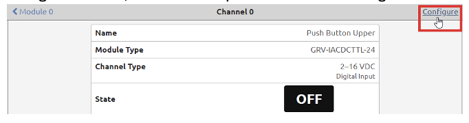 configure the OPC UA server I/O screen