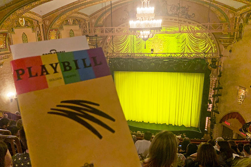 Operation Mincemeat playbill in a theater