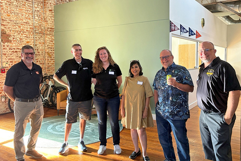Six attendees of LabVIEW Raleigh User Group