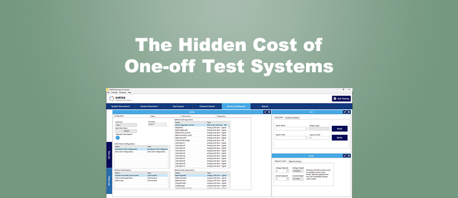 The Hidden Cost of One-off Test Systems