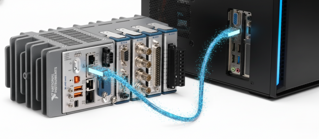 cRIO and PC with data flow