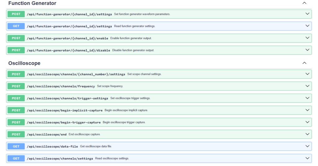 Function Generator api interface