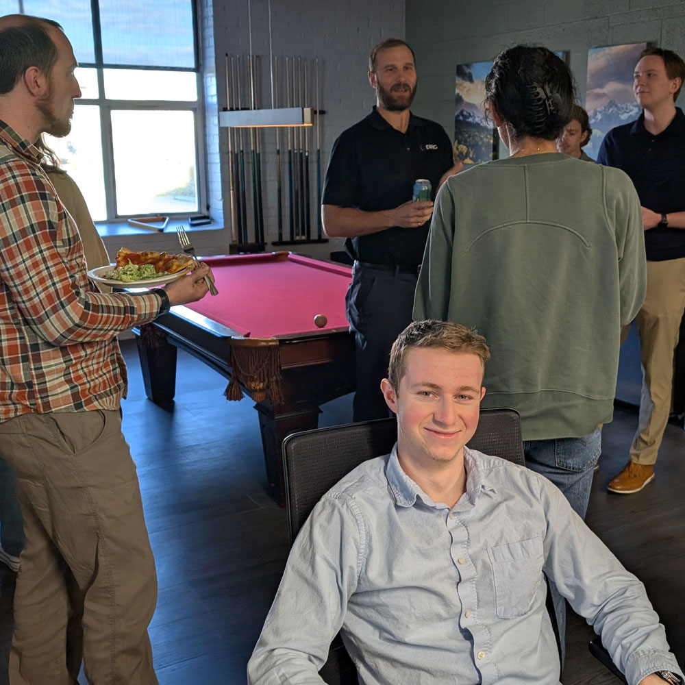 The Denver team gets ready for pool