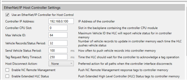 MagneMotion ethernet/ip interface