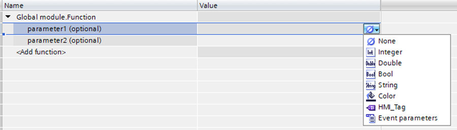 Siemens WinCC Unified scripting interface