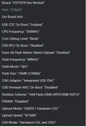Arduino IDE dev kit configuration