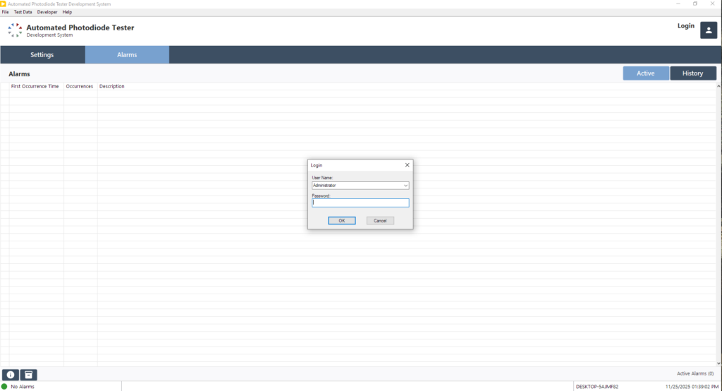 Automated Photodiode Tester
