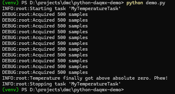 Demo script in PowerShell