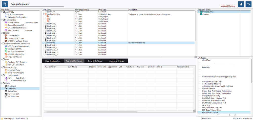 Sequence Editor View