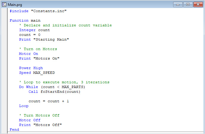 SPEL+ used for Epson industrial robots.