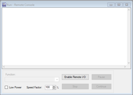 Epson RC+ empty Run Window