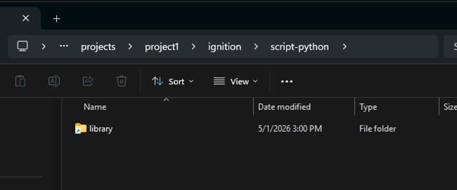 Windows 11 File Explorer window for a directory named script-python.