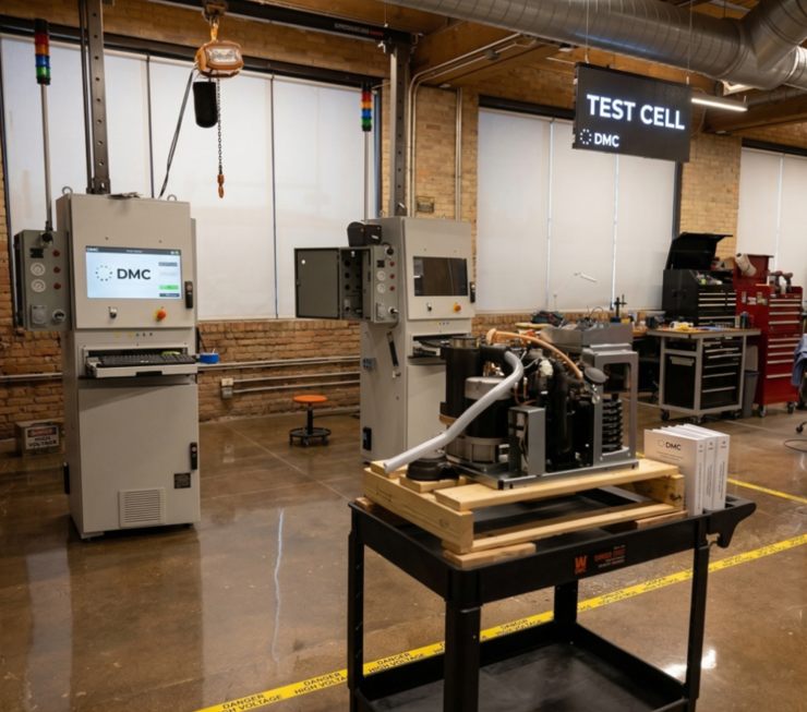 Photo of test equipment in DMC's Manufacturing Center.