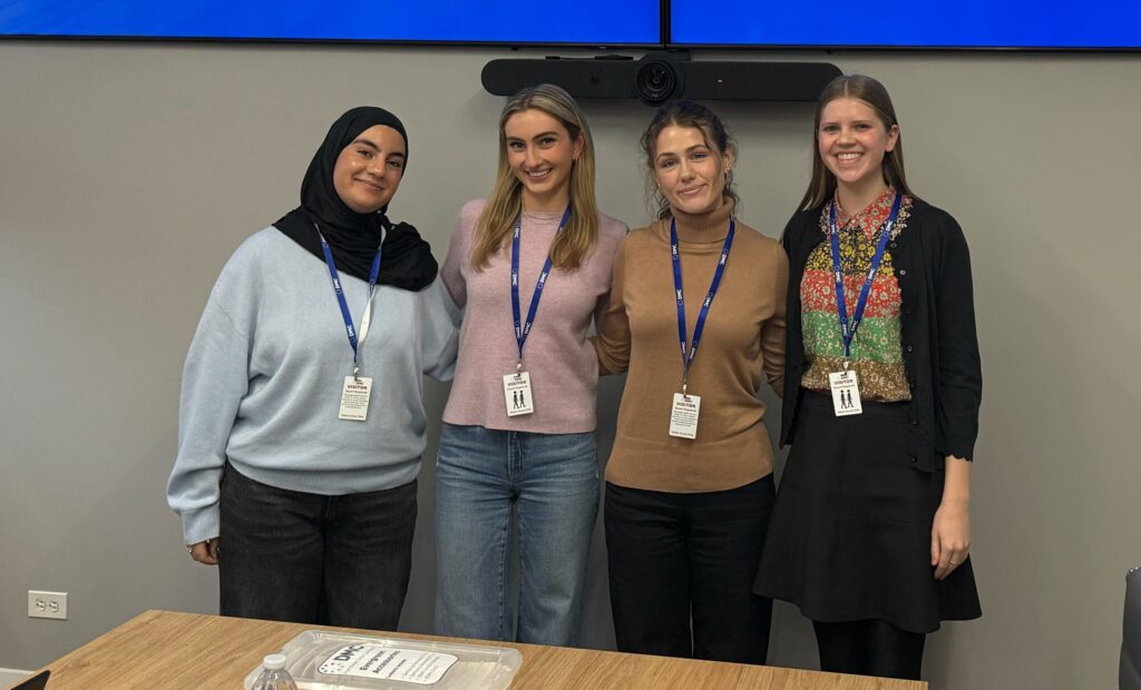 Group one of the SWE externships students.