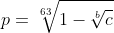 geek challenge sqrt[b]{c}63