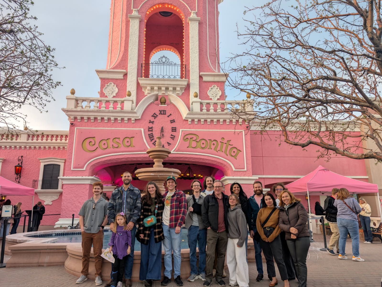 DMC's Denver team standing in front of Casa Bonita.