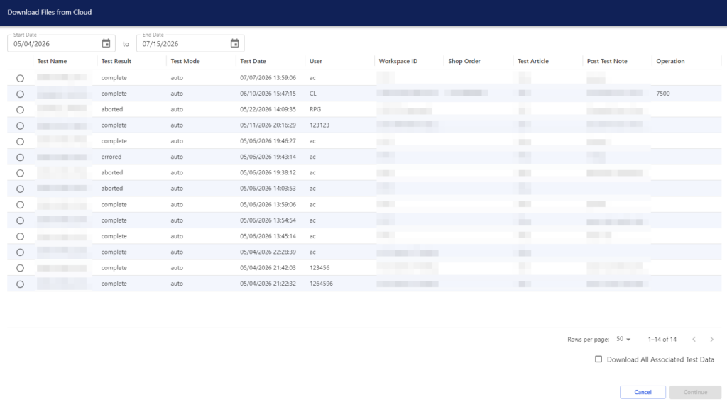 DMC DART Desktop test explorer.