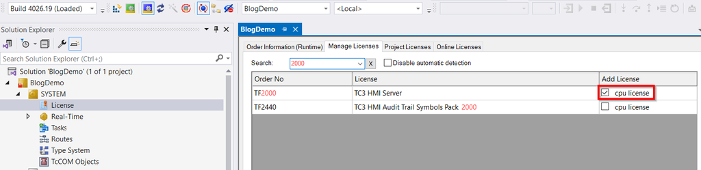 TC3 HMI Server CPU license