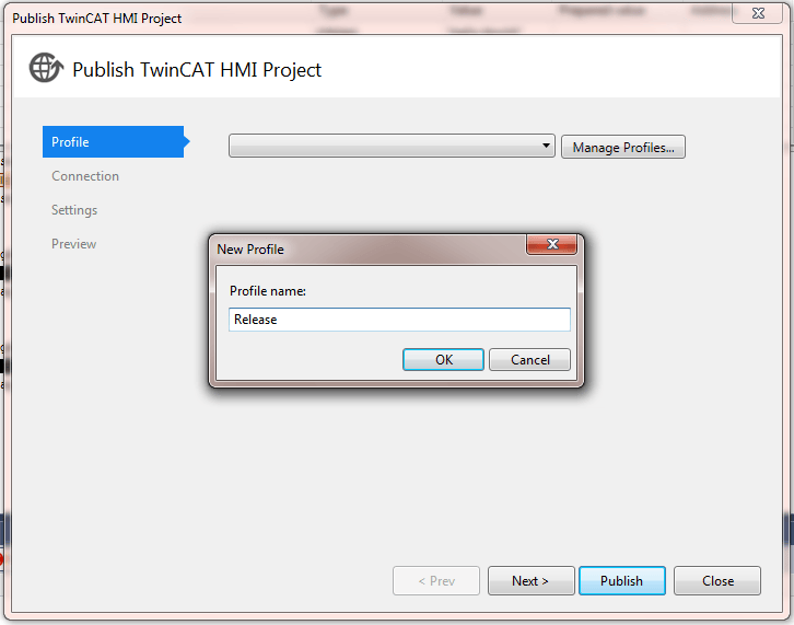 Publish TwinCAT HMI Project module