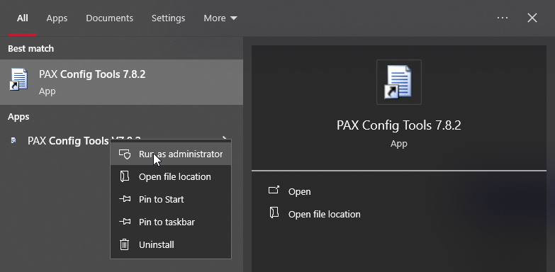 PAX Config Tool