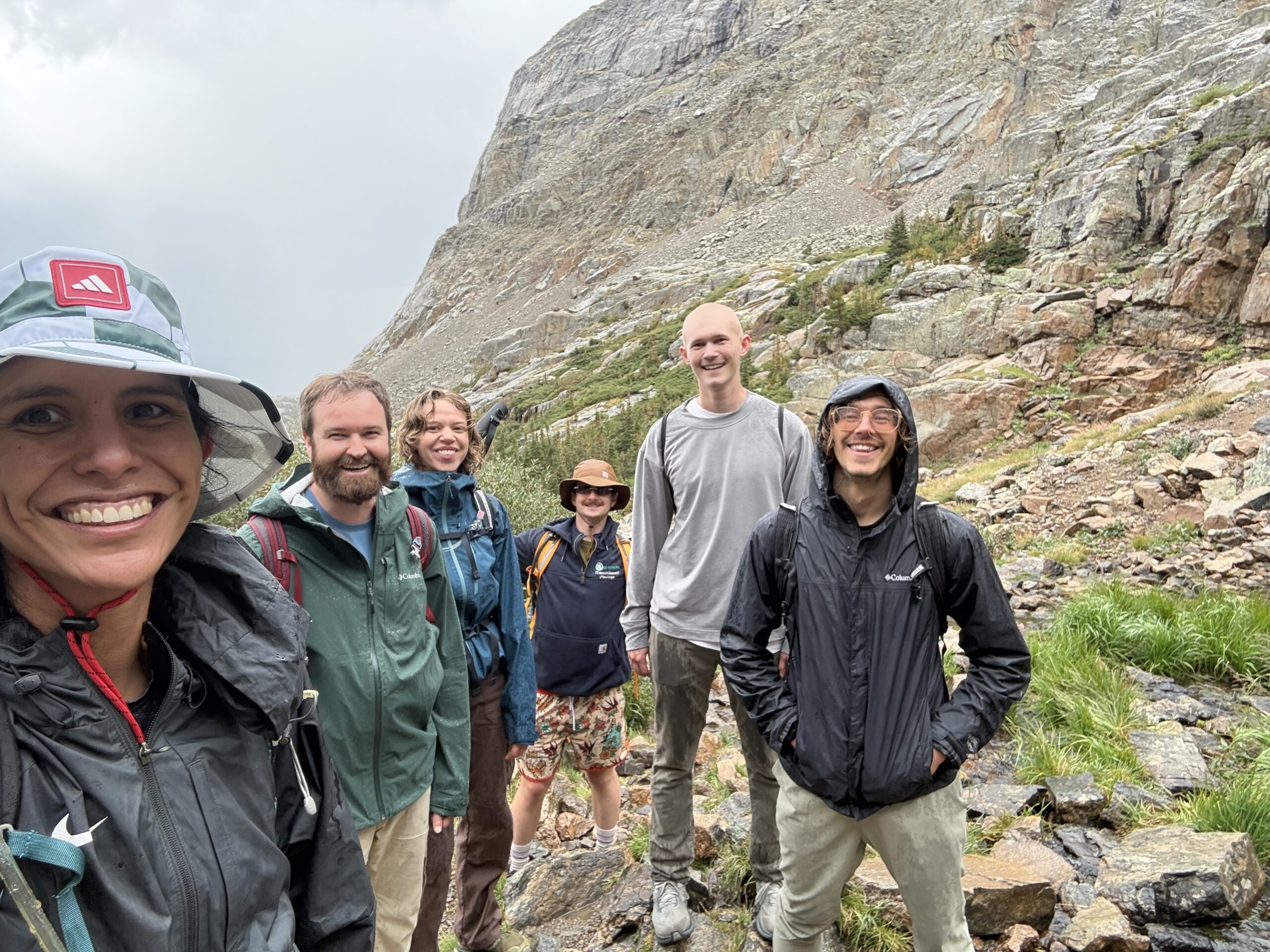 DMC engineers on Sky Pond Trail in Rocky Mountain National Park