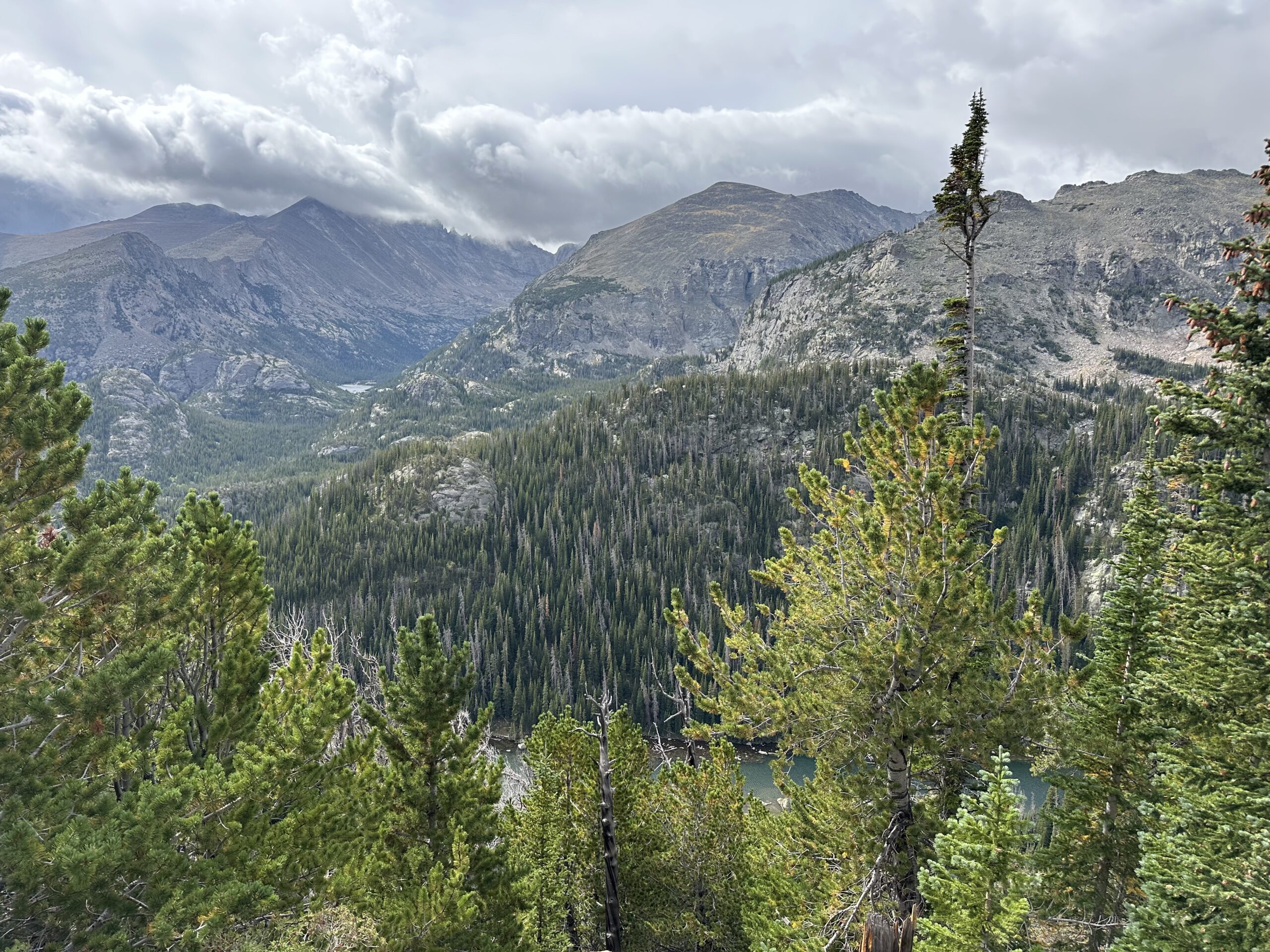 Rocky Mountain National Park Flat Top Mountain Trail view