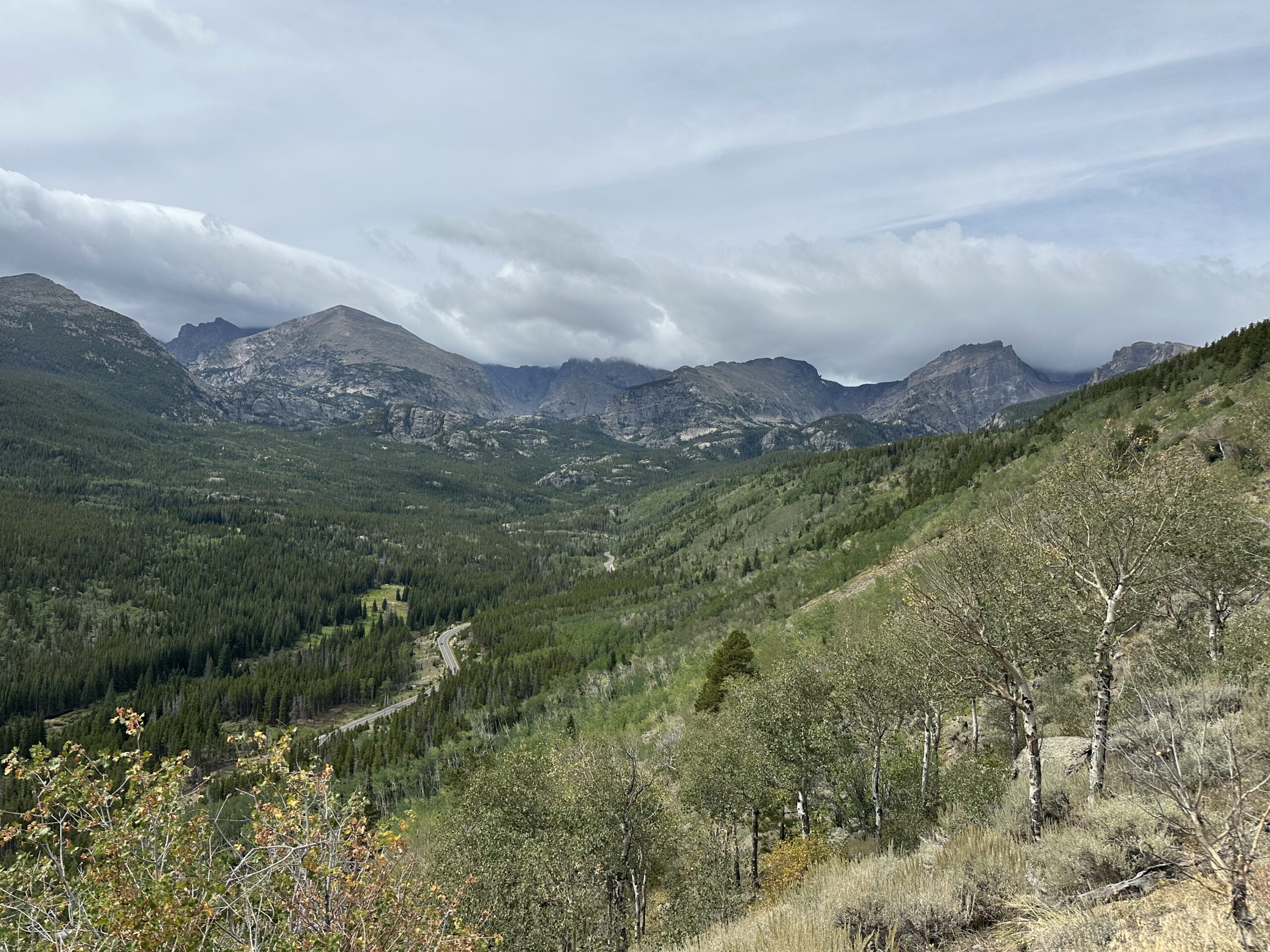 Rocky Mountain National Park Flat Top Mountain Trail view