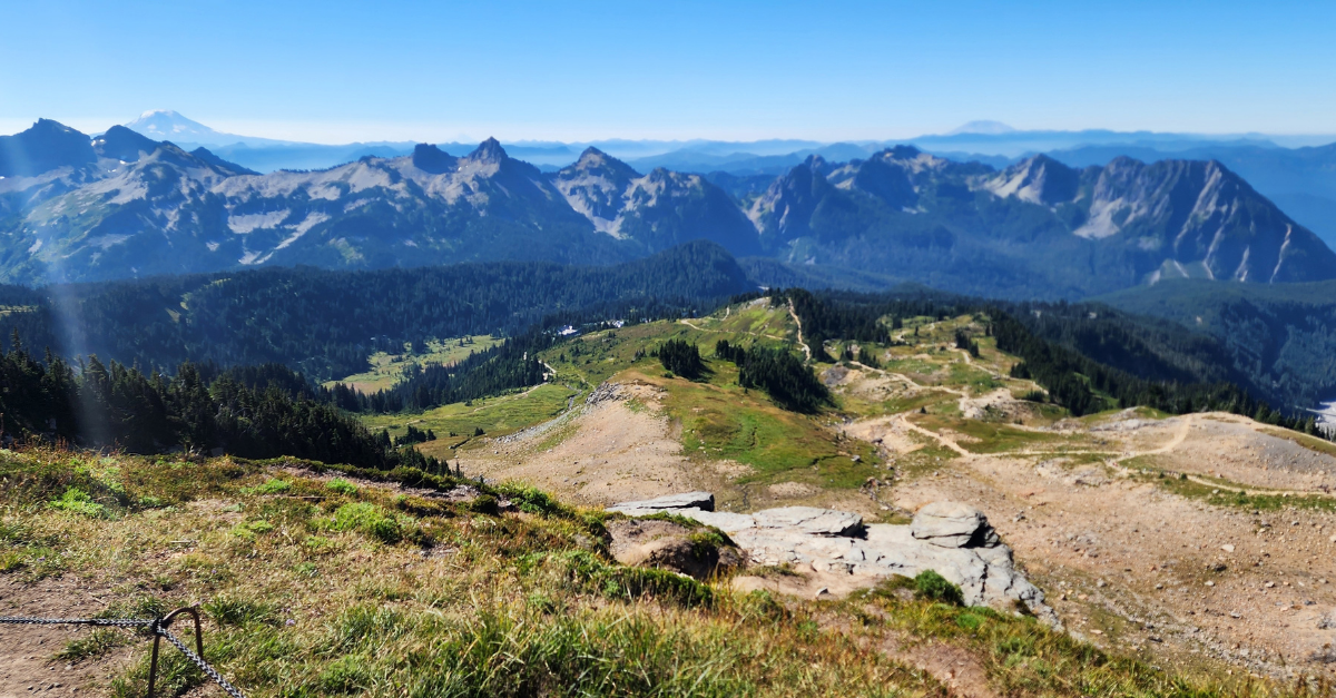 View from the base of Mount Rainier