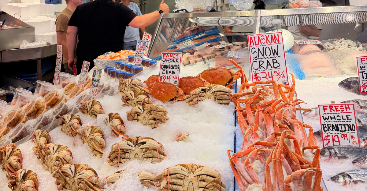 Crabs at Pike Place Market
