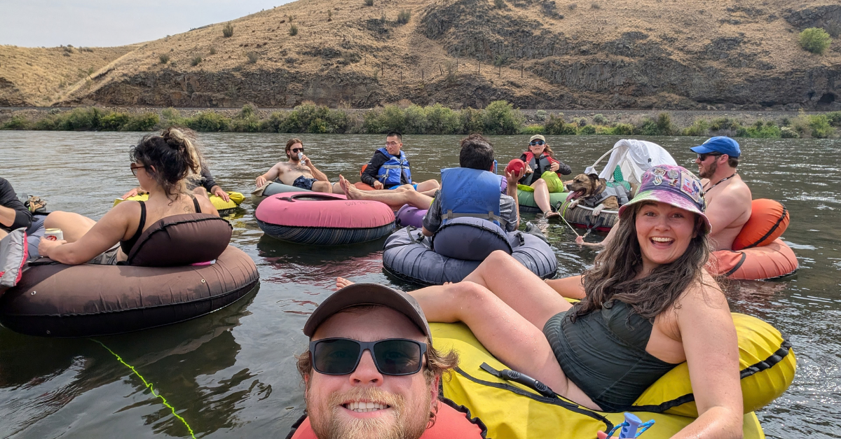 Floating down the Yakima River