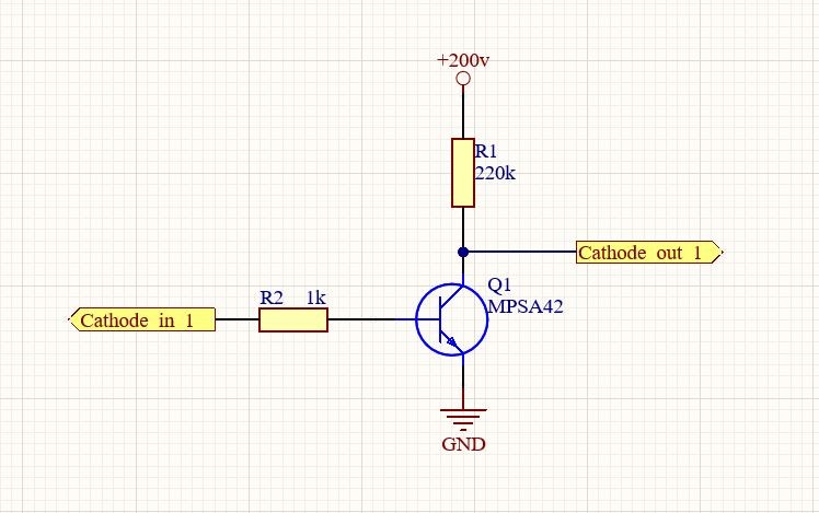 High-voltage transistor switch