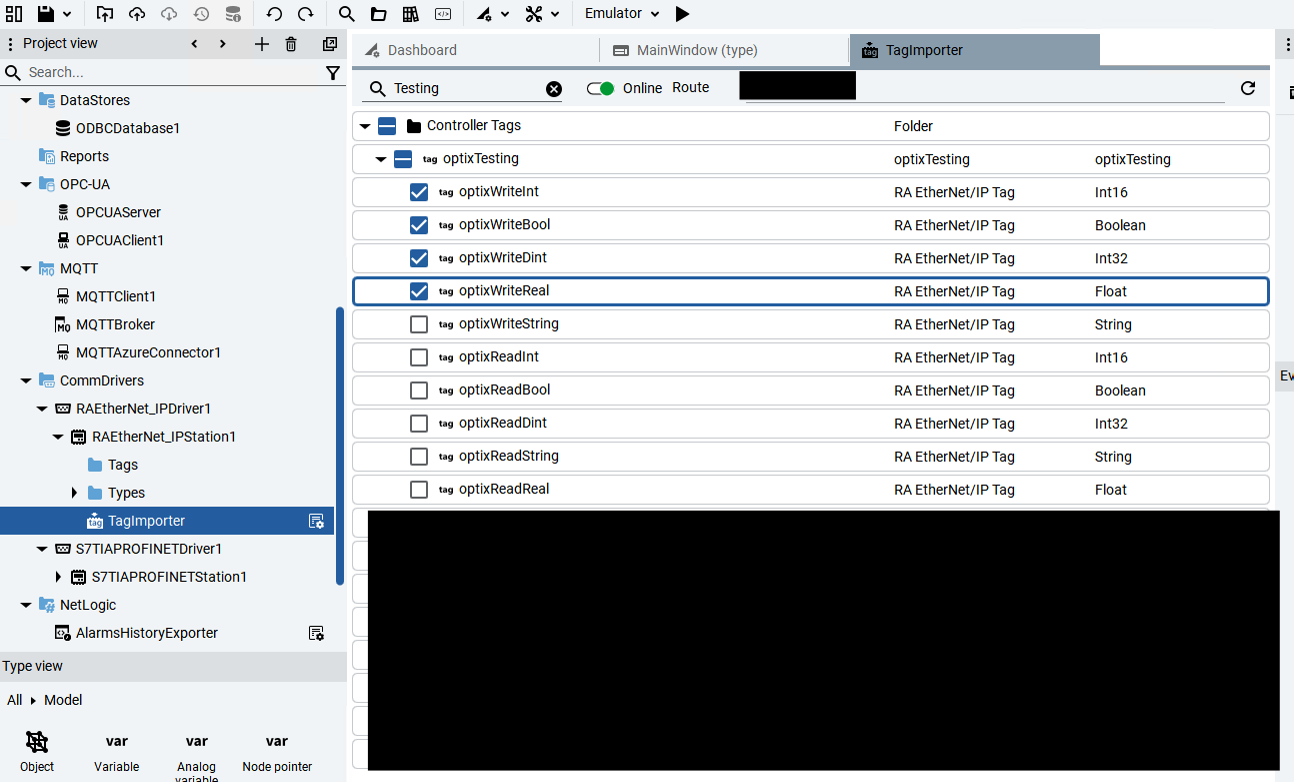 FactoryTalk Optix TagImporter