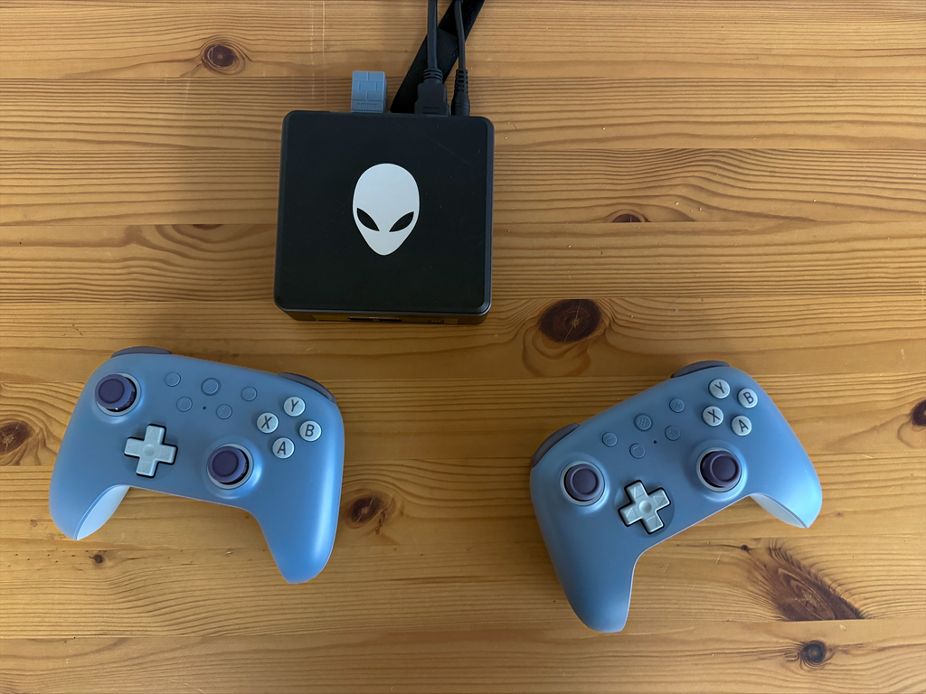 Micro PC with gaming controlers