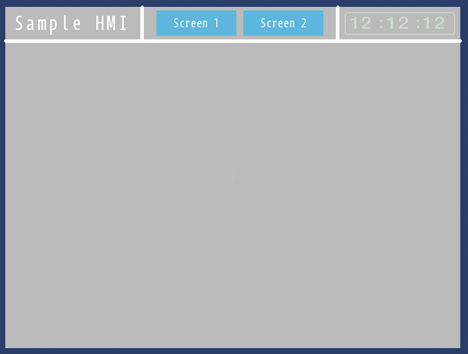 Sample HMI screen layout